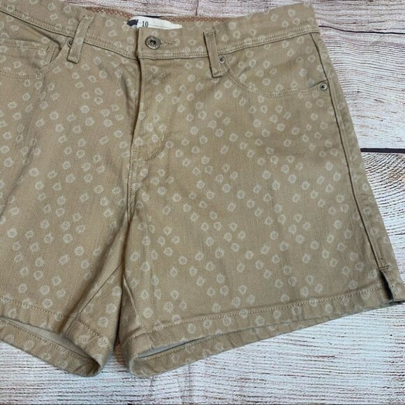 Levi’s Brown Printed Shorts Size 10 - Picture 2 of 10